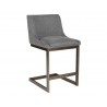 Holly Counter Stool - Zenith Graphite Grey - Angled View