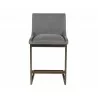 Holly Counter Stool - Zenith Graphite Grey - Front - Holly Counter Stool - Zenith Graphite Grey - Front