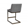 Holly Counter Stool - Zenith Graphite Grey - Back Angle