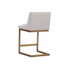 Holly Counter Stool - Zenith Soft Grey - Back Angle
