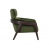 Maximus Lounge Chair - Moss Green - Side Angle