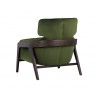 Maximus Lounge Chair - Moss Green - Back Angle