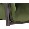 Maximus Lounge Chair - Moss Green - Seat Close-up