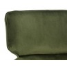 Maximus Lounge Chair - Moss Green - Seat Back Close-Up