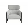 Maximus Lounge Chair - Polo Club Stone / Overcast Grey - Front View - Maximus Lounge Chair - Polo Club Stone / Overcast Grey - Front View