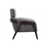 Maximus Lounge Chair - Polo Club Stone / Overcast Grey - Side Angle