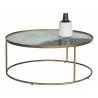 Sunpan Thalia Coffee Table - Front with Decor - Sunpan Thalia Coffee Table - Front with Decor