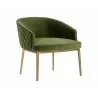 Cornella Lounge Chair - Forest Green - Angled View - Cornella Lounge Chair - Forest Green - Angled View