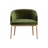 Cornella Lounge Chair - Forest Green - Front View