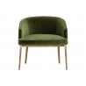 Cornella Lounge Chair - Forest Green - Front View