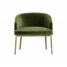 Cornella Lounge Chair - Forest Green - Front View - Cornella Lounge Chair - Forest Green - Front View