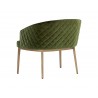 Cornella Lounge Chair - Forest Green - Back Angle
