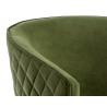 Cornella Lounge Chair - Forest Green - Seat Back Close-Up