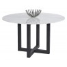Sunpan Zola Dining Table - 51.25" - Angled with Decor