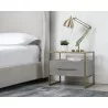 Sunpan Venice Nightstand - Shagreen Leather - Lifestyle 2 -  Sunpan Venice Nightstand - Shagreen Leather - Lifestyle 2