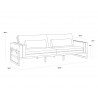 Sunpan Belinda Sofa in Symphony Greige - Dimensions