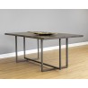 Jade Dining Table - Antique Silver - Ash Grey - 79" - Lifestyle