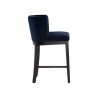 Hayden Counter Stool - Metropolis Blue - Side Angle