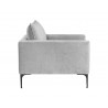 Virgo Armchair - Polo Club Stone - Side Angle