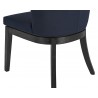 Hayden Dining Chair - Metropolis Blue - Back Close-up