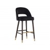 Monae Barstool - Abbington Black - Angled View