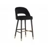 Monae Barstool - Abbington Black - Angled View - Monae Barstool - Abbington Black - Angled View