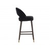 Monae Barstool - Abbington Black - Side Angle