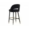 Monae Barstool - Abbington Black - Back Angle - Monae Barstool - Abbington Black - Back Angle