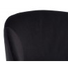 Monae Barstool - Abbington Black - Seat Back Close-up