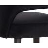 Monae Barstool - Abbington Black - Seat Close-up