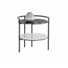 Sunpan Brighton Nightstand - Angled with Decor - Sunpan Brighton Nightstand - Angled with Decor
