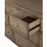 Alpine Furniture Potter Dresser in French Truffle - Drawer Close-up