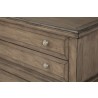 Alpine Furniture Potter Chest in French Truffle - Edge Close-up
