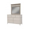 Alpine Furniture Potter Mirror in French Truffle - Angled