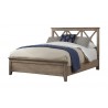 Alpine Furniture Potter Full Size Bed in French Truffle - Angled