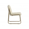 Anton Dining Chair - Bravo Cream - Side Angle
