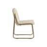 Anton Dining Chair - Bravo Cream - Side Angle