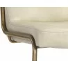 Anton Dining Chair - Bravo Cream - Seat Close-up - Anton Dining Chair - Bravo Cream - Seat Close-up