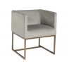 Kwan Lounge Chair - Polo Club Stone - Angled