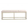 Alley Bench - Burnished Brass - Piccolo Prosecco - Front