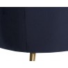 Amara Lounge Chair in Abbington Navy - Back View