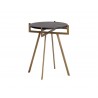 Sunpan Anak Side Table in Black - Top Angled