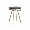 Sunpan Anak Side Table in Black - Top Angled - Sunpan Anak Side Table in Black - Top Angled