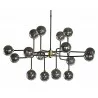 Deimos Chandelier - Large - Smoke Grey - Front - Deimos Chandelier - Large - Smoke Grey - Front