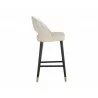Monae Barstool - Bravo Cream / Polo Club Muslin - Side Angle - Monae Barstool - Bravo Cream / Polo Club Muslin - Side Angle
