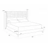 Sunpan Cairo Bed - King - Antonio Porcelain - Dimensions - Sunpan Cairo Bed - King - Antonio Porcelain - Dimensions