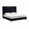 Yosi Bed - King - Abbington Navy - Angled View - Yosi Bed - King - Abbington Navy - Angled View