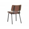 Berkley Dining Chair - Bravo Cognac - Back Angle - Berkley Dining Chair - Bravo Cognac - Back Angle