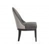 Liana Dining Chair - Bravo Portabella / Polo Club Stone - Side Angle