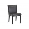 Vintage Dining Chair - Coal Black - Angled